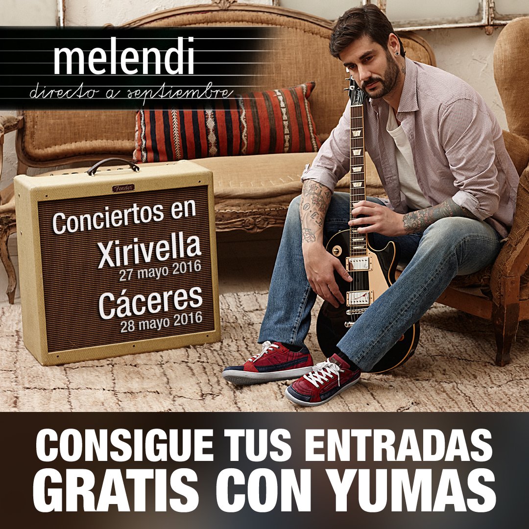 YumasCalzado's tweet photo. Concurso 3 entradas dobles gira #DirectoaSeptiembre
🔶 Síguenos
🔶 RT
🔶 Inscríbete 
CÁCERES ➡ https://t.co/qv7qjEfQgF https://t.co/jax2Y6YI8W