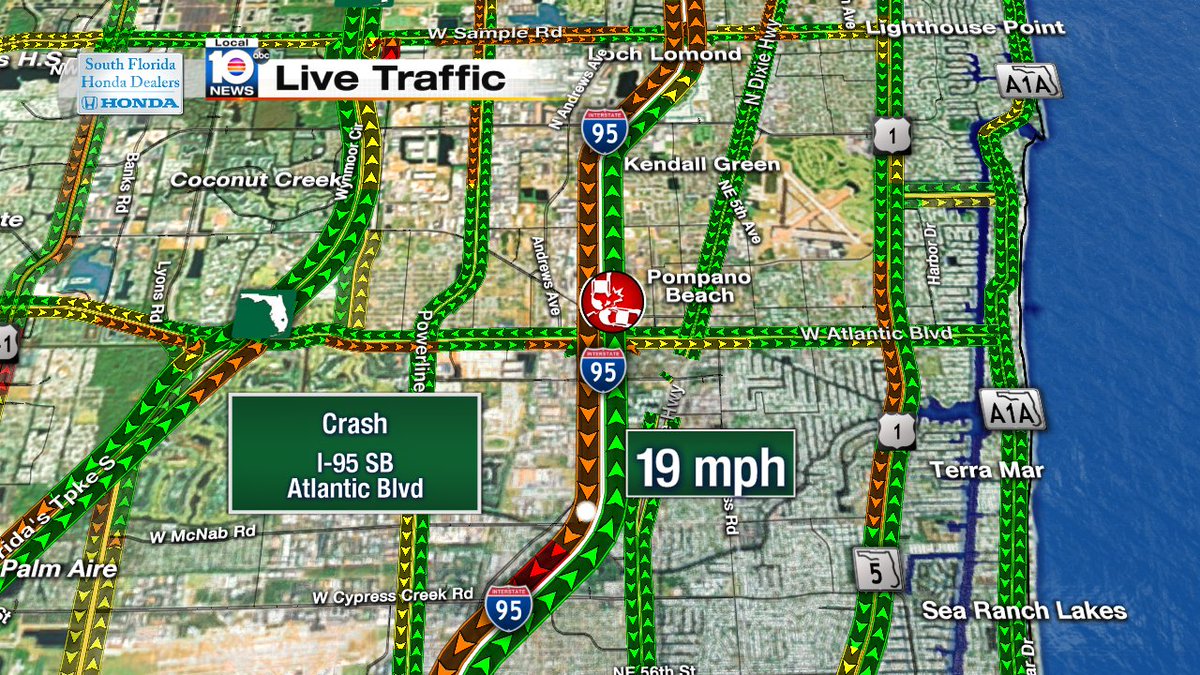 Crash on I-95 SB & Atlantic Blvd #TRAFFIC https://t.co/4ewBMjjGBu