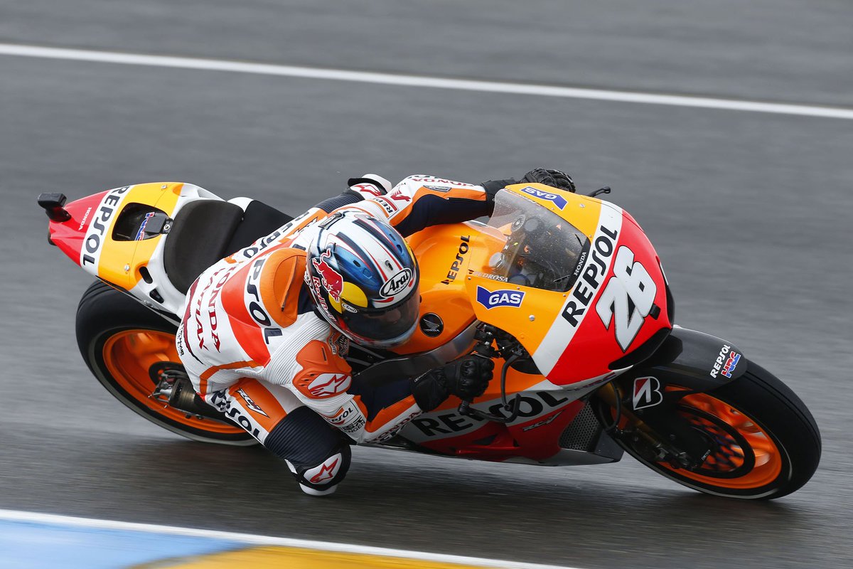 #OnThisDay in the 2013 #FrenchGP at Le Mans, Samurai <a href="/26_DaniPedrosa/">Dani Pedrosa</a> on Repsol-Honda RC213V scored his 47th win by 4.8 seconds over Cal Crutchlow 🏍️⚔️💨✊