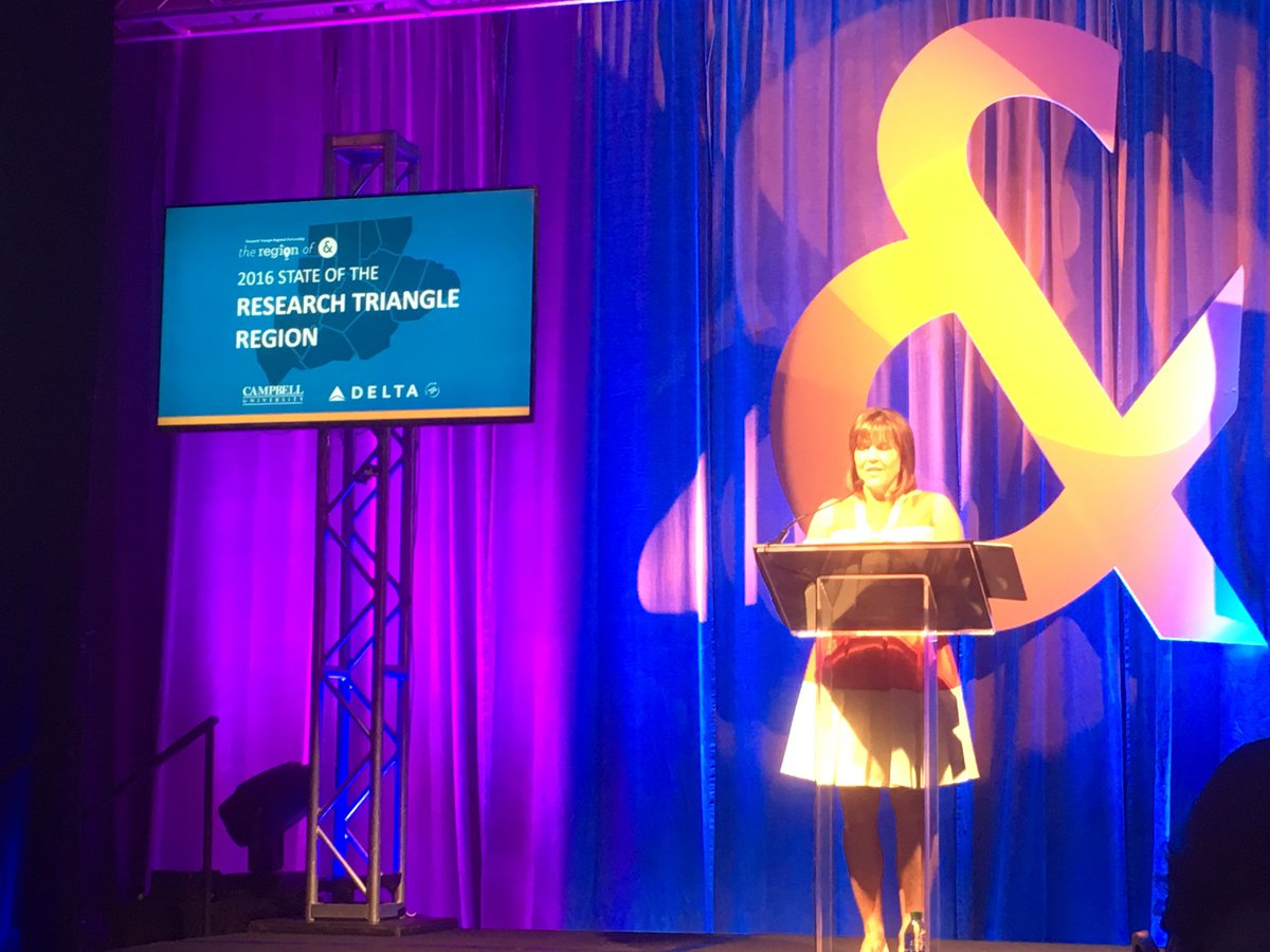 TriangleRegion's tweet image. Let's get this thing started. 2016 State of the #ResearchTriangle Region. #2016SOR @LeeAnneNance