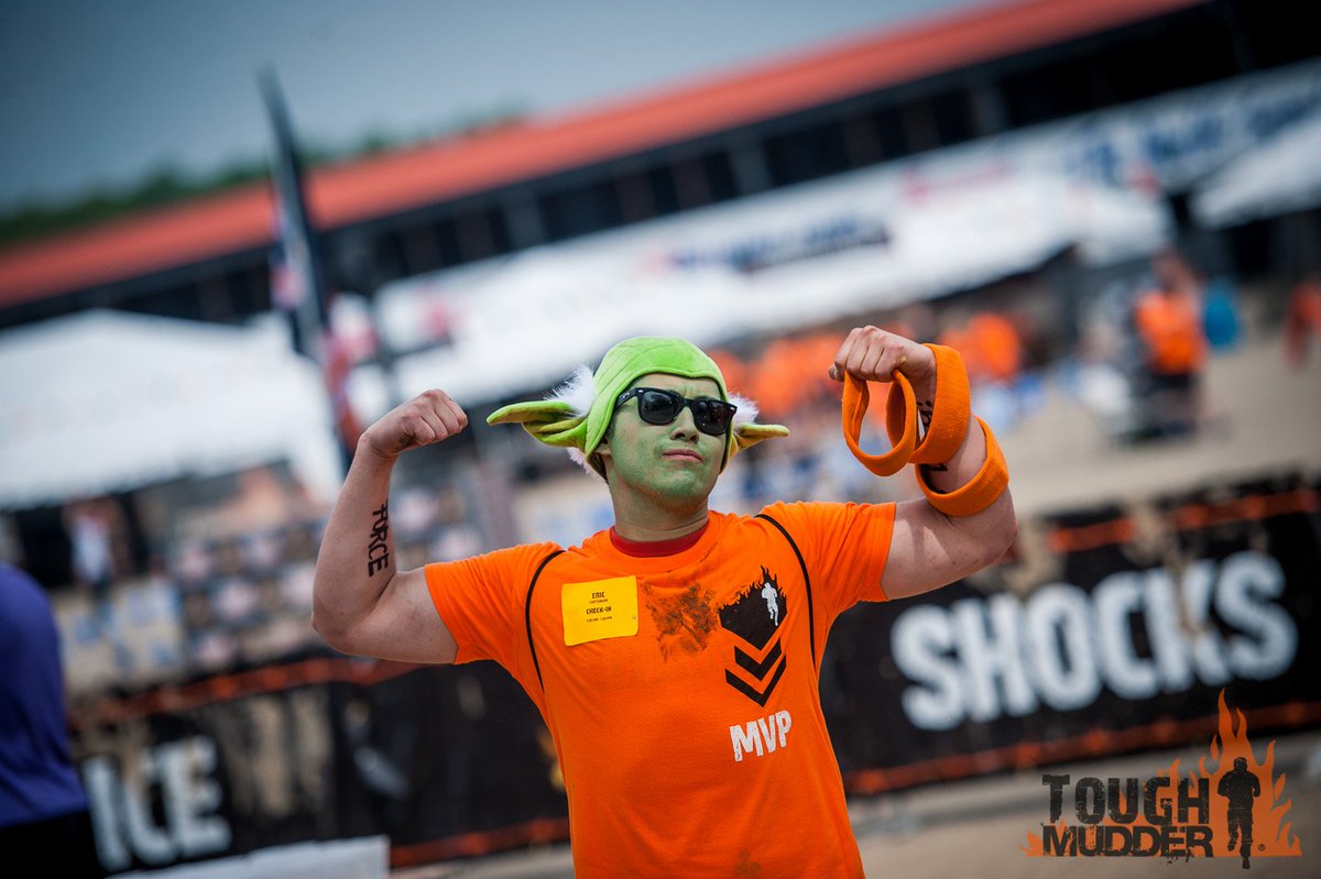 ToughMudder's tweet photo. Fancy dress optional #TBT #MudderVolunteers Learn more: https://t.co/2fJHJFqMyV https://t.co/ewCYgelmsS