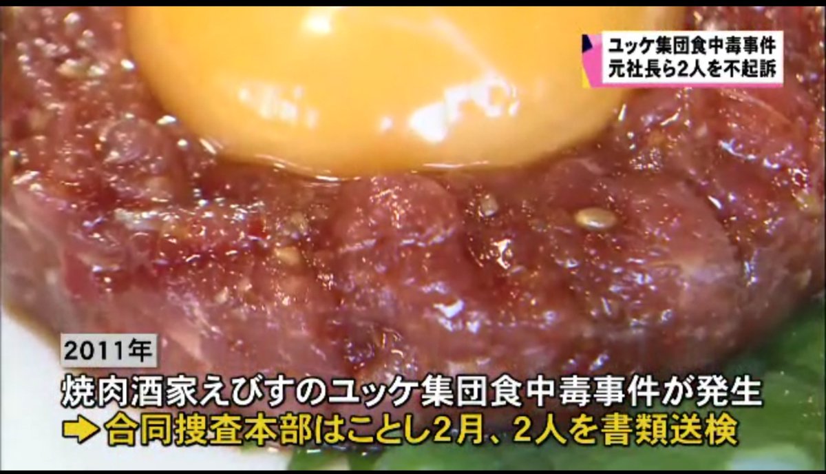 食中毒 事件 ユッケ