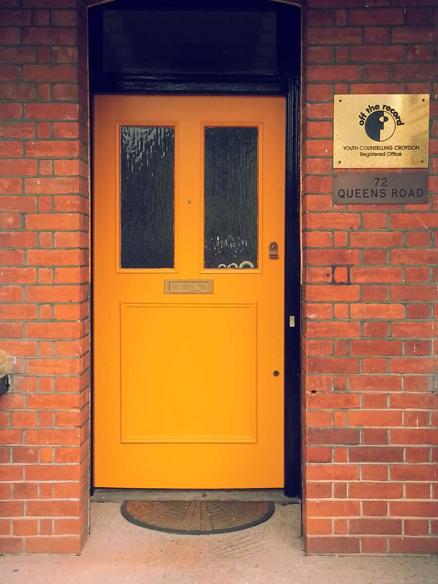 talkOTR's tweet photo. The weather might not be cheery today but our new door is! ☀ #TheYellowDoor https://t.co/xcViOH4oJU