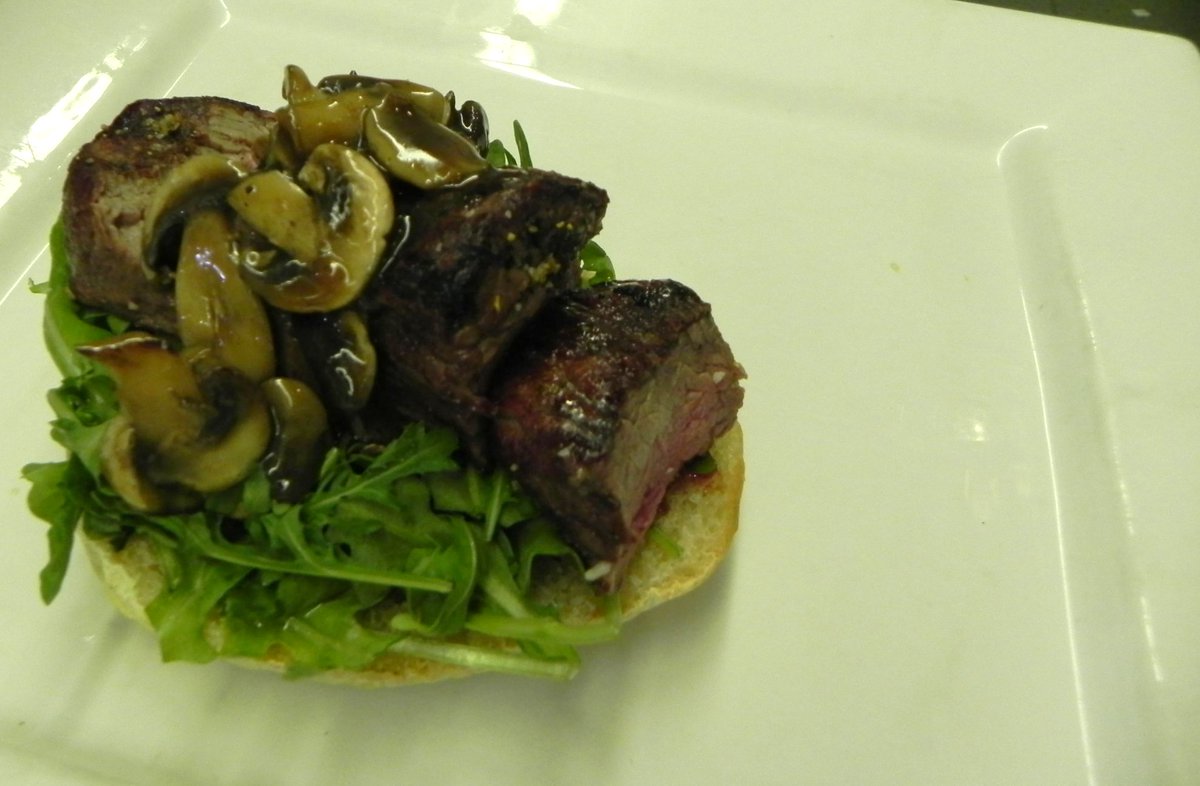 Chef Rai's Steak Sandwich. You choose the side. #91restaurant91 #bcrfa #buylocal #visitpeachland