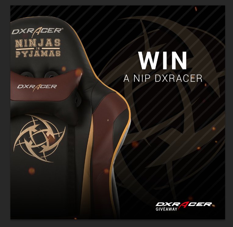 NIP's tweet image. GIVEAWAY TIME!

gleam.io/Yhr8K/dxracer-… 
#DXRacer #GIVEAWAY #NiP