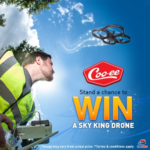 cooeesoftdrinks's tweet photo. RT &amp; Follow #cooeesoftdrinks to enter our #competition &amp; stand a chance to #win an aerial acrobatic Sky King Drone! https://t.co/4wqPfQbCkY
