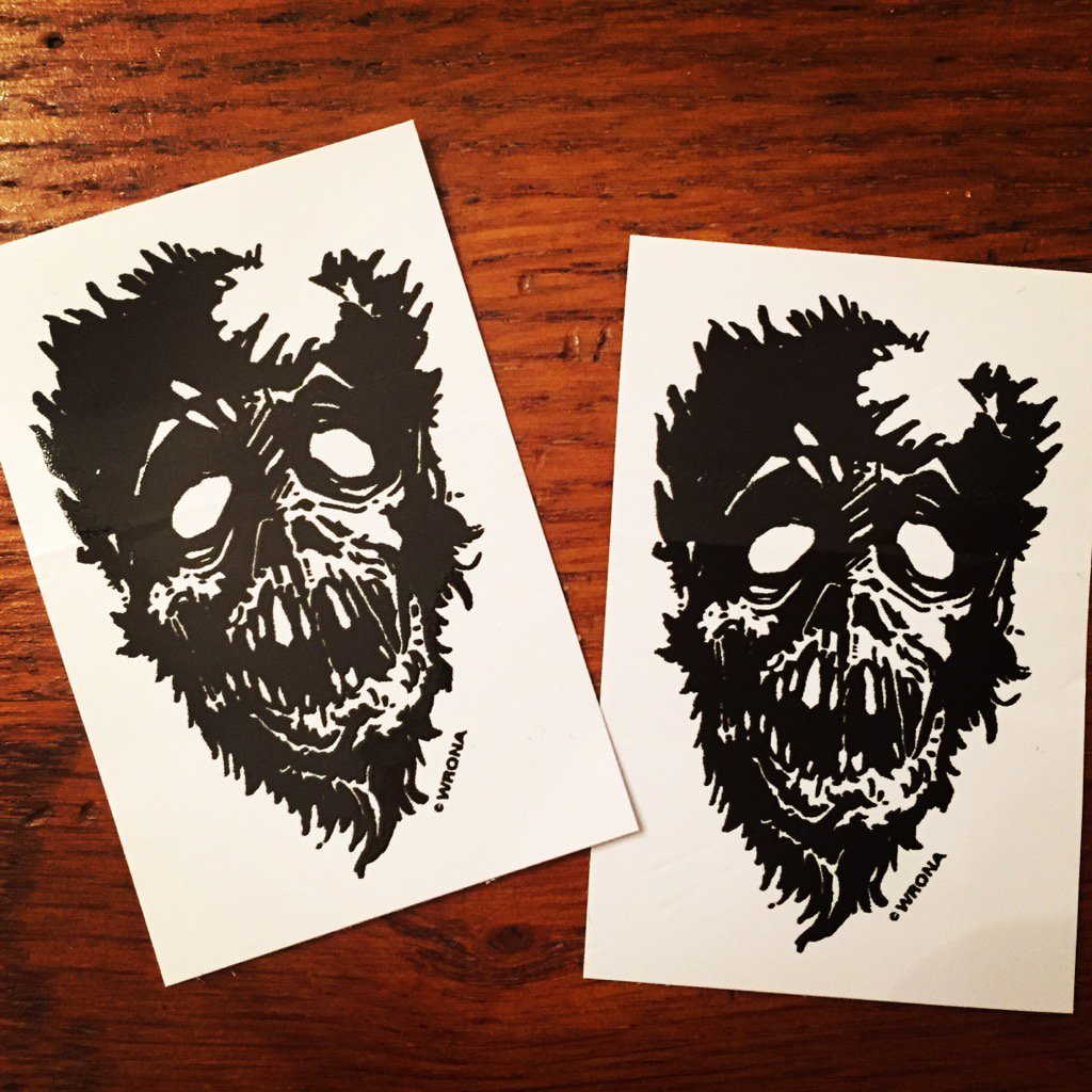 Durable screen printed stickers for Matt Siren #stickers