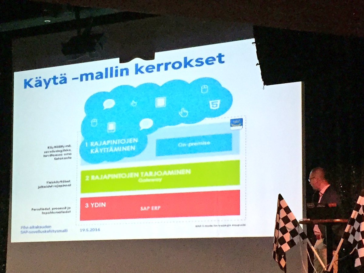 JanneVihervuori's tweet image. Helsingin kaupungin Sami Rantanen avaa kisayleisölle @BilotOy tuottamaa SAP-sovelluskehitysmallia. #RACE2025 #3Mode