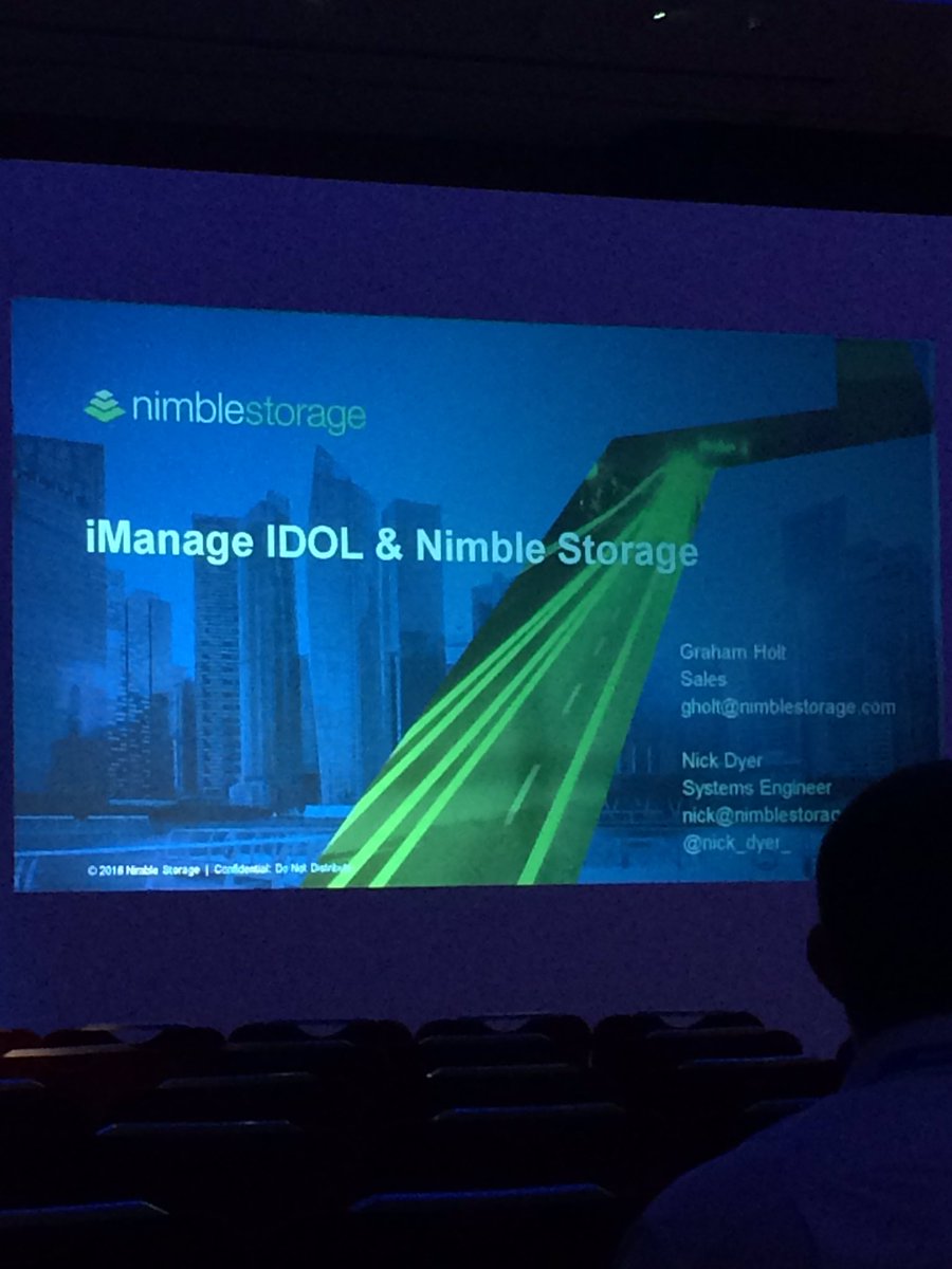 timvcer's tweet photo. Nimble boosting IDOL and iManage Cloud performance. Interesting news! #ConnectLive16 #nimble https://t.co/9ETXknl1ZR