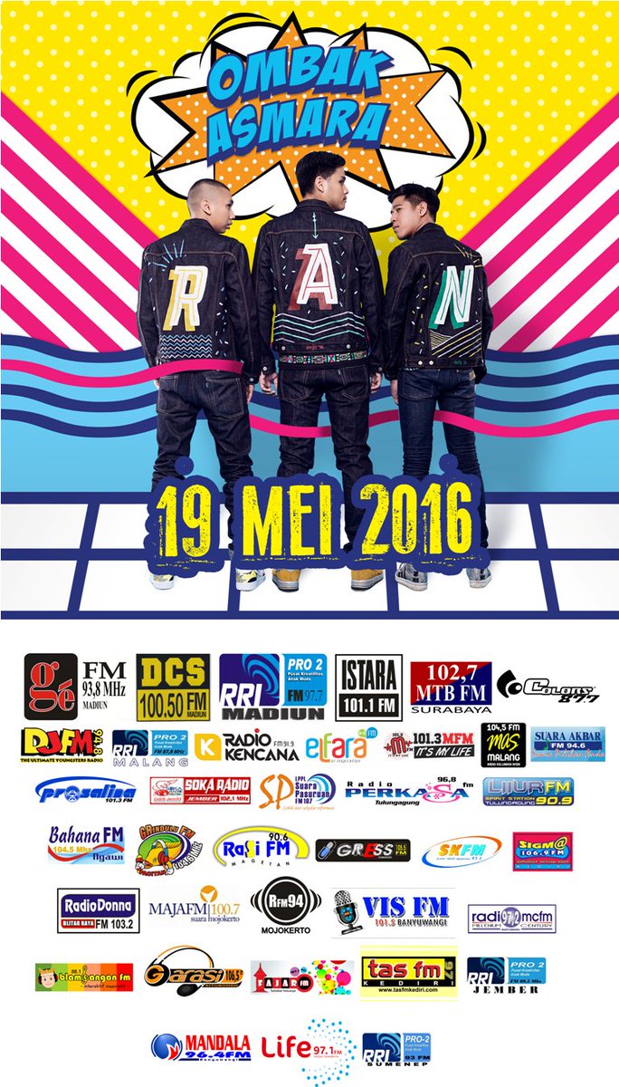 #PLANET with <a href="/Anisqa_Maulana/">Anisqa Maulana</a> #PemutaranPerdana <a href="/RANforyourlife/">RAN</a> - Ombak Asmara cc: <a href="/OrangeEnt_id/">Orange Entertainment</a> MD : <a href="/dhika_mcfm/">Dhika Resta</a>