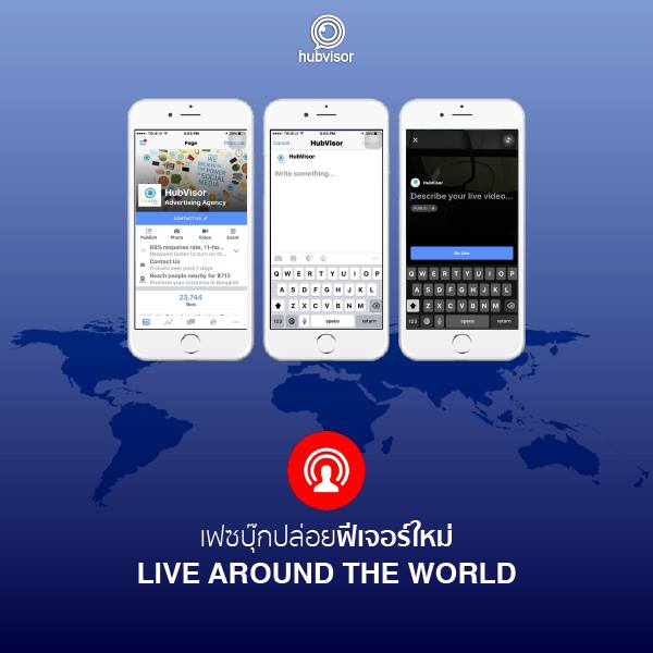 hubvisor's tweet image. เฟซบุ๊กปล่อยฟีเจอร์ใหม่ LIVE AROUND THE WORLD
enab.ly/ob192