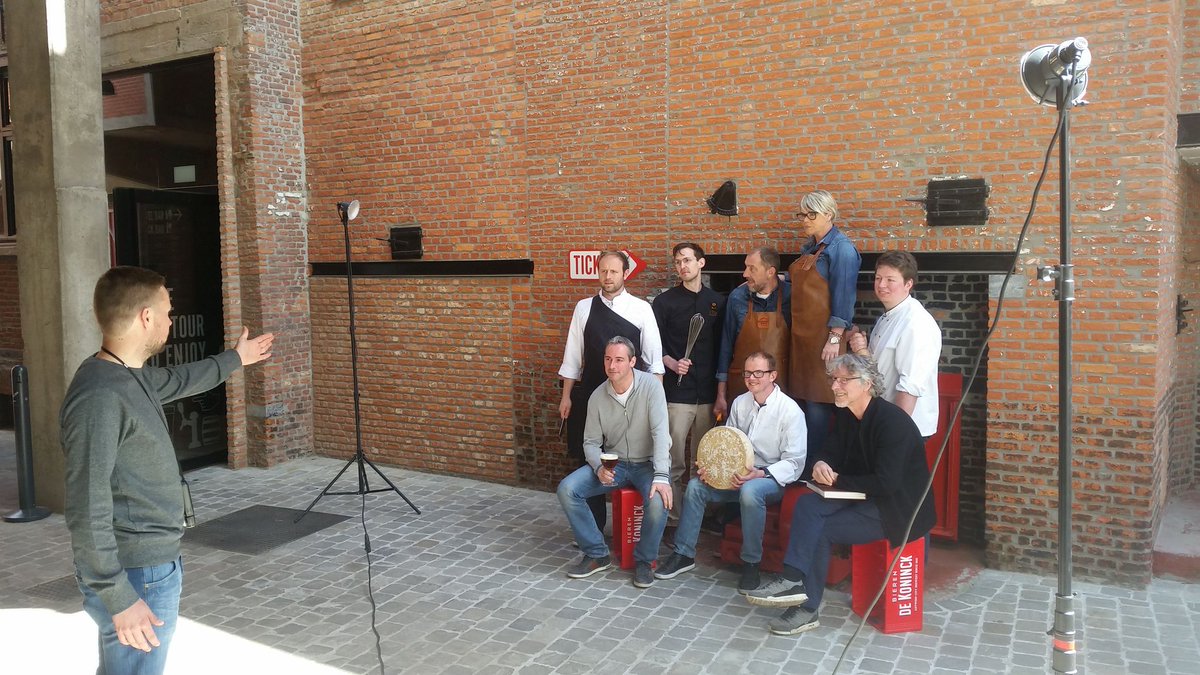 De stielmannen bij #dekoninck hebben er goesting in. Fotoshoot voor #gva