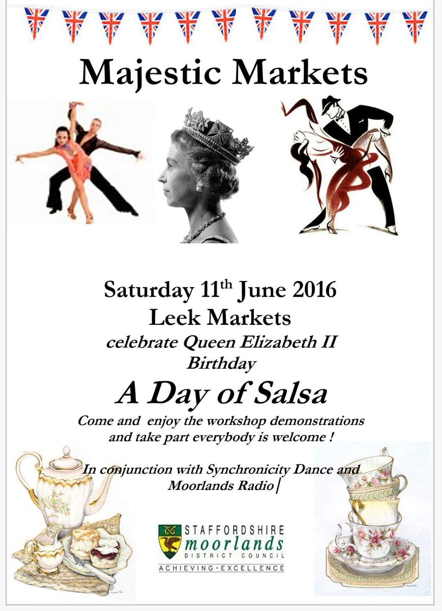Come join us for FREE salsa workshops in Leek town centre Sat 11th June! #loveleek  #leekrocks #salsa