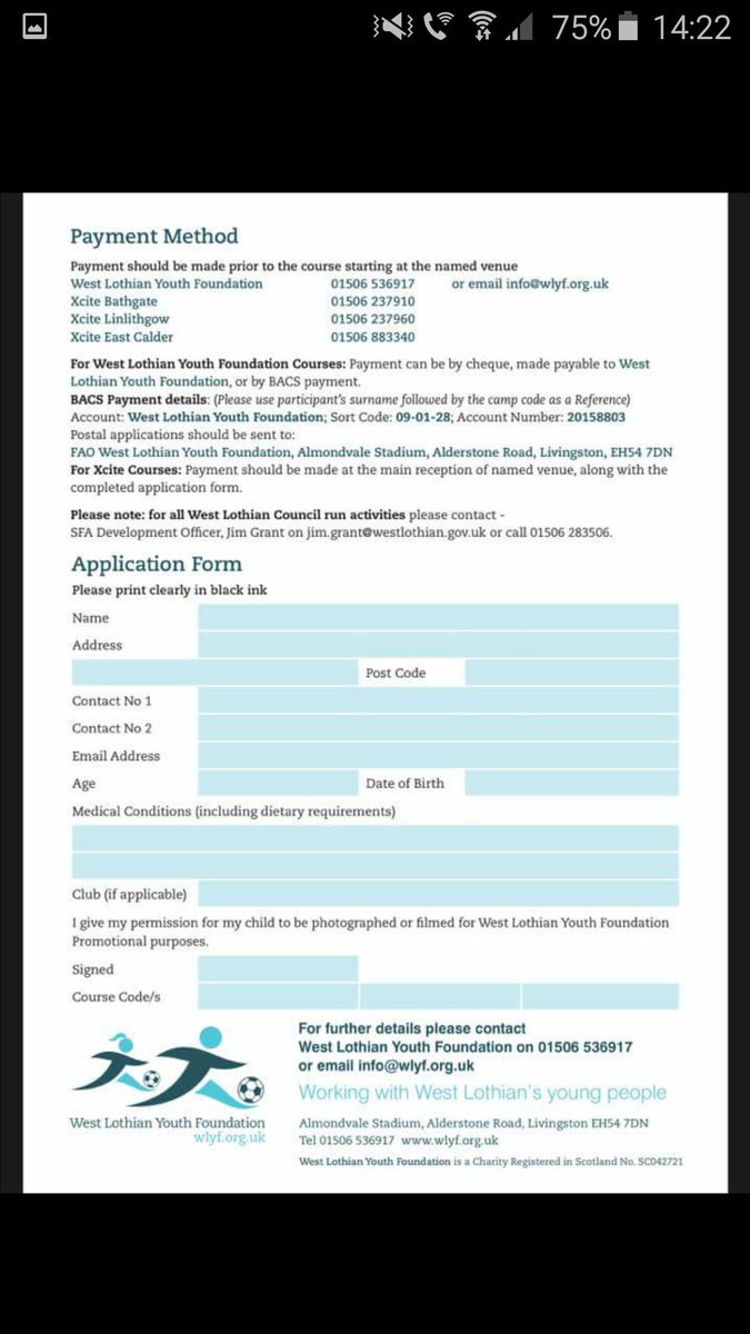 WLCF_1's tweet photo. WLYF SUMMER HOLIDAY COACHING PROGRAMME. Registration now OPEN!! Email info@wlyf.org.uk to book your place https://t.co/H7YqfVpWPu