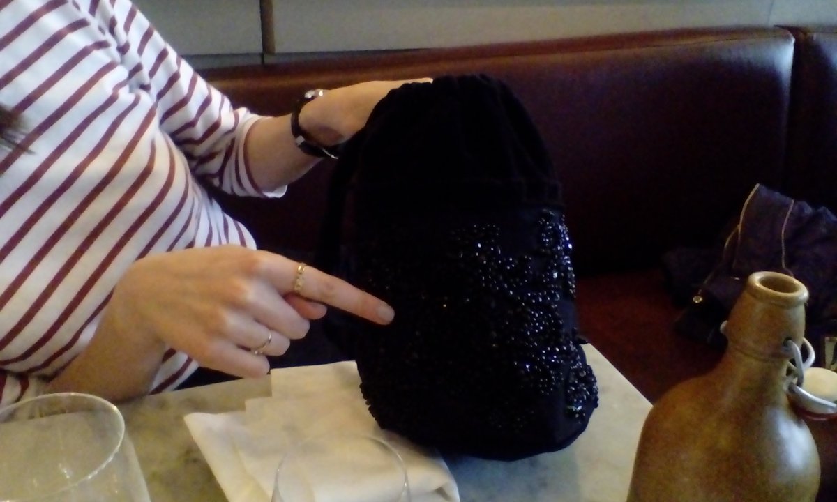 BridgingArts's tweet photo. An embellished bag from Primark! We'll feature sequins at our next workshop @TheMasbroCentre #stitchproject https://t.co/XyvzqDCe0k