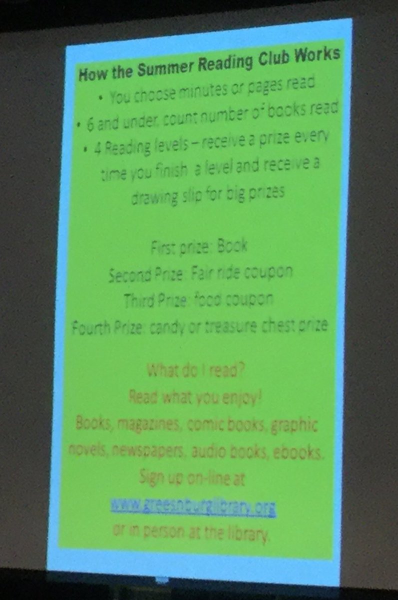 MrsRicesClass's tweet photo. On your mark, get set... READ! Check out all of the fun things happening at @GburgLibrary this summer! #GESMrsRice https://t.co/TjdSw09fEv