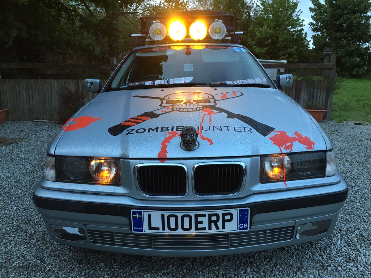 ZombieHuntersUK's tweet photo. Have you seen this car in #Truro #cornwall #royalcornwallhospital ?  Sponsor if you smiled! https://t.co/W9AeLOEh7q