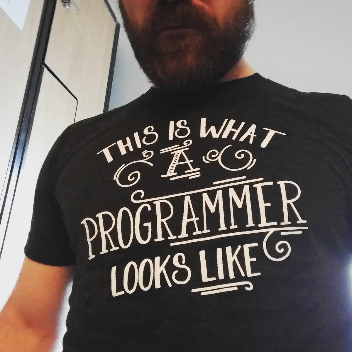 mortendk's tweet image. This is what a programmer looks like thanx @djangogirls #brogrammer  #nofucksgiven