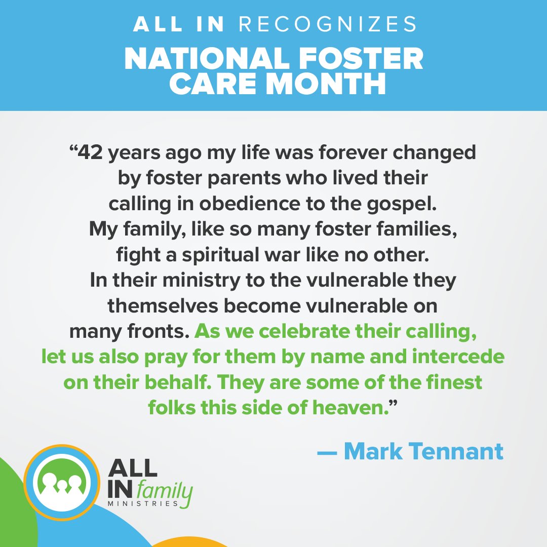 "...let us also pray for them by name and intercede on their behalf." #NFCM16 #allinfamily #fostercare