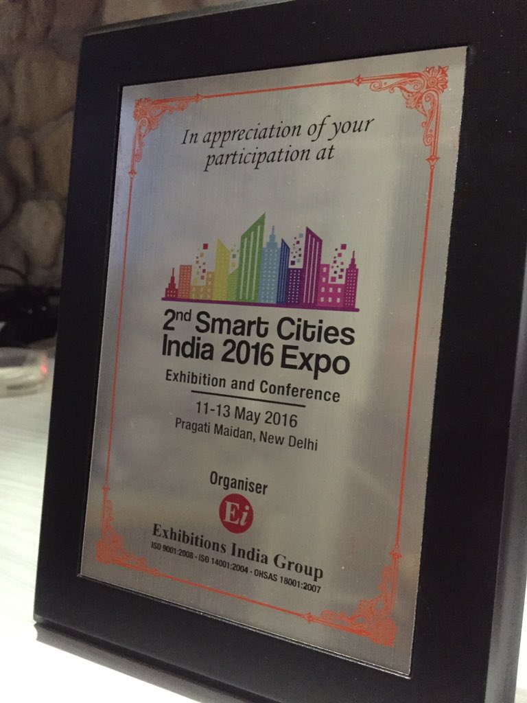 techno_vations's tweet image. Momento for @Neetuk31 Neetu Kishore, CEO, Technovations at #smartcities