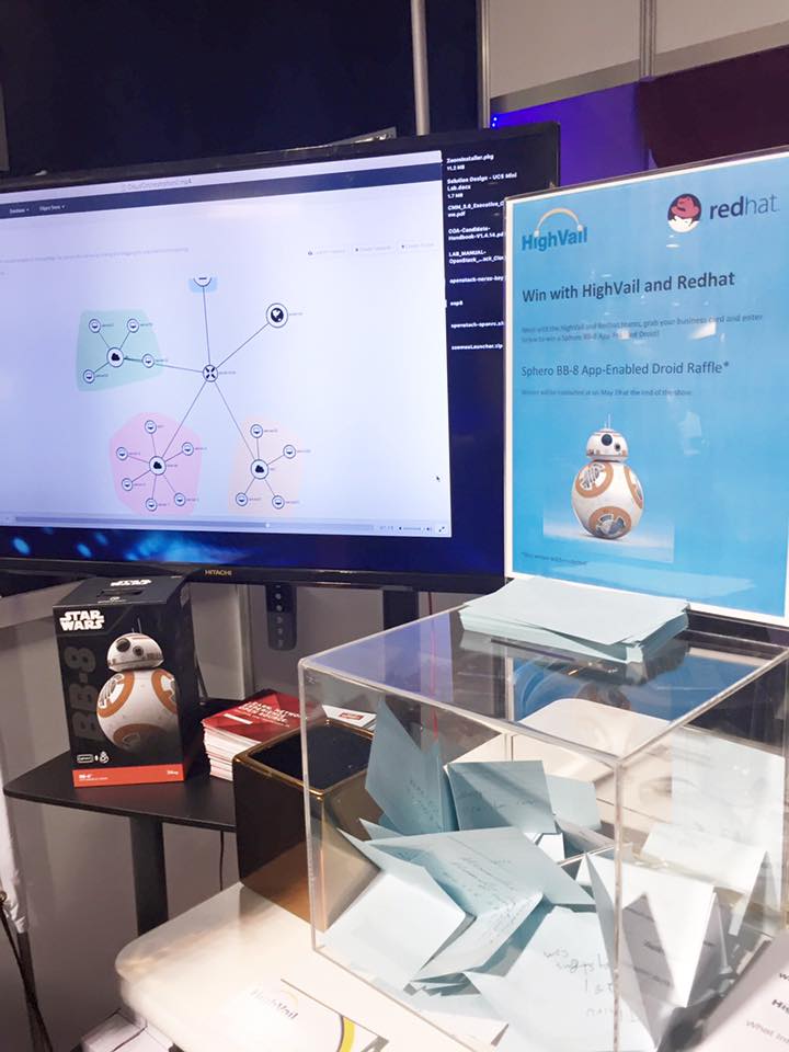 HighVail's tweet photo. We're at @CiscoCanada's #CiscoConnect2016 today! Visit our booth for info, swag & a chance to win a Star Wars droid! https://t.co/t3DAgS4LZO