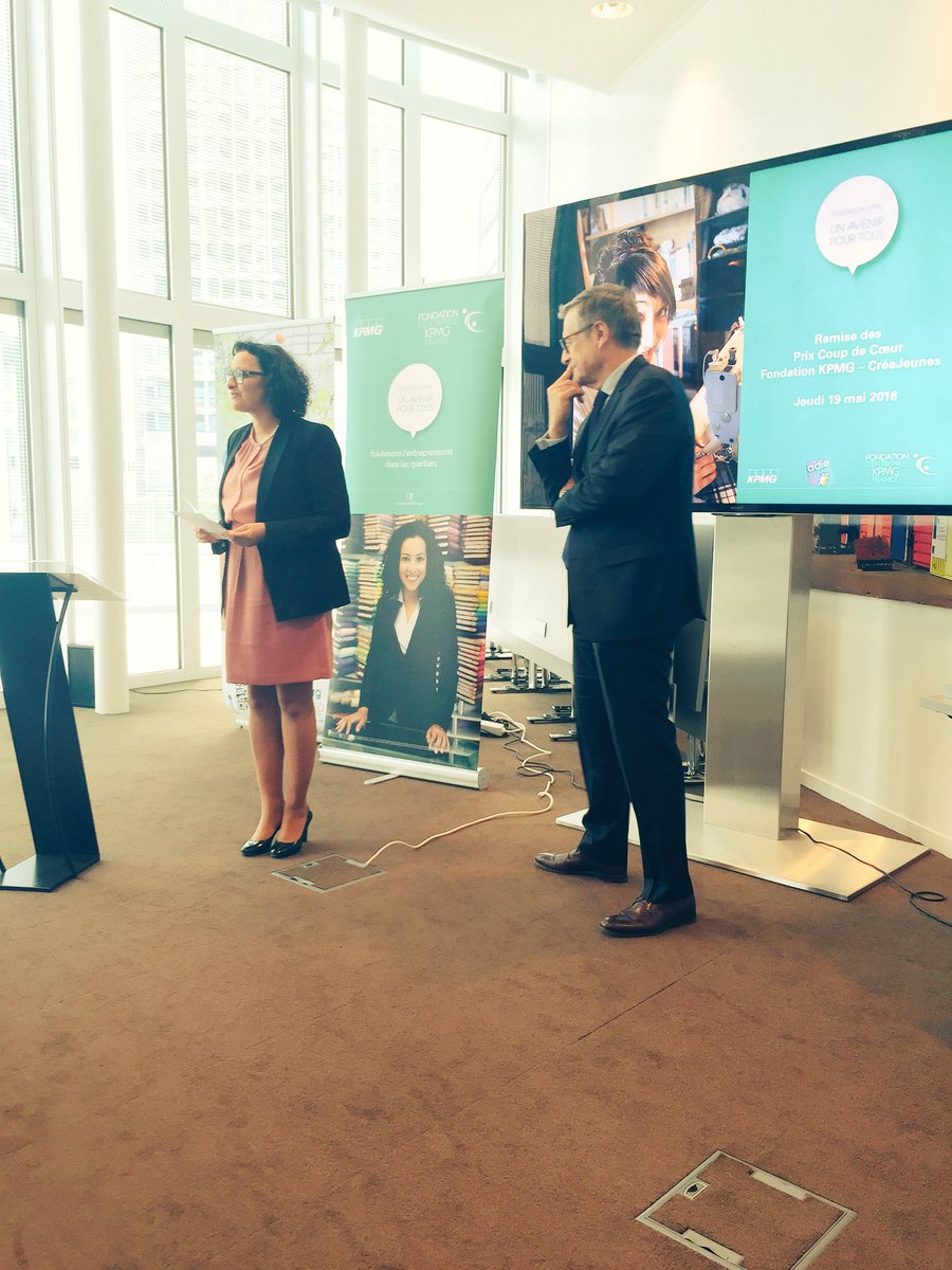 <a href="/YouthBizInt/">Youth Business International</a> so happy to have you with us at <a href="/FondationKPMGFr/">Fondation KPMG</a> reward ceremony for young #entrepreneurs <a href="/Adieorg/">Association Adie</a>