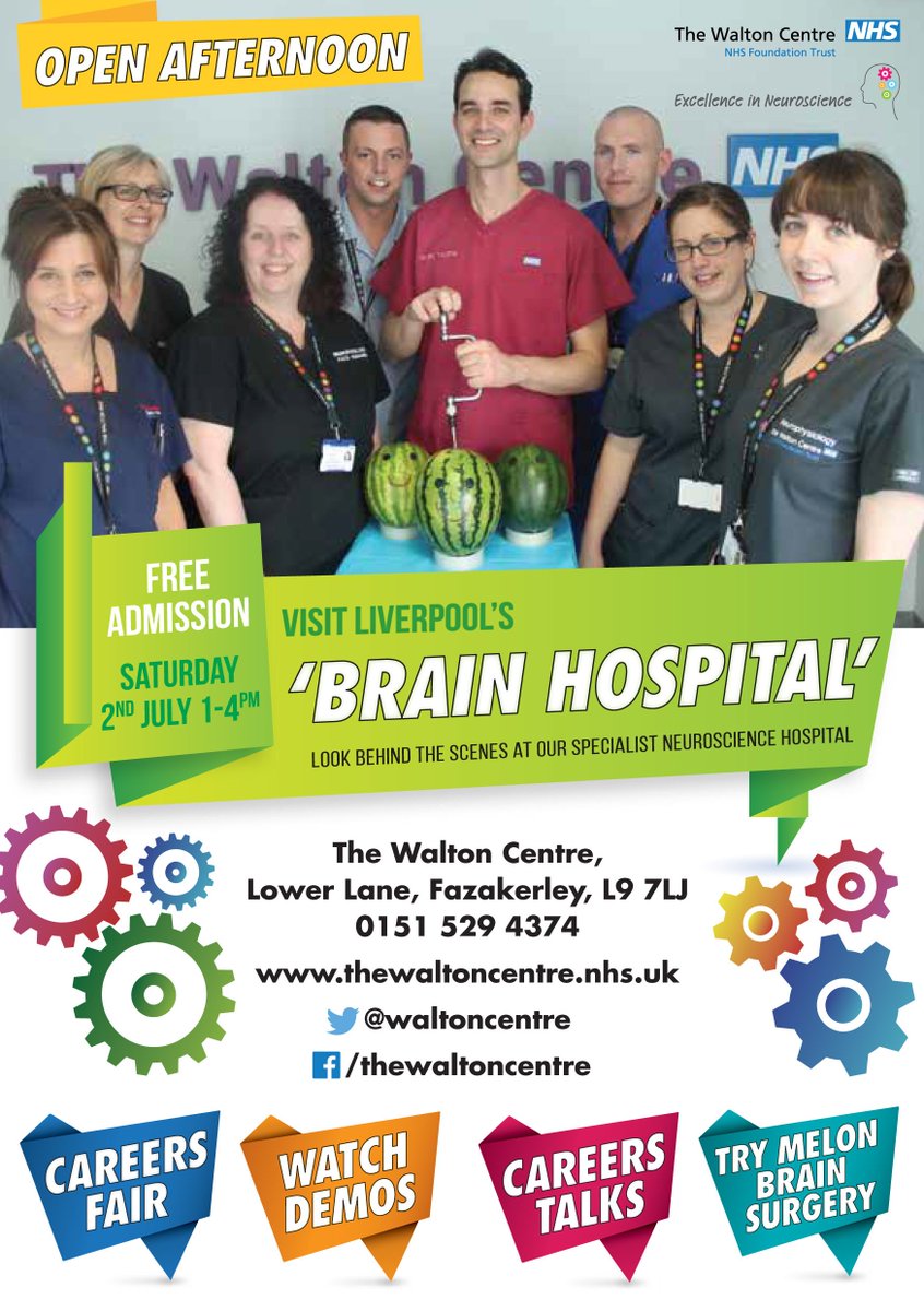 The Walton Centre (@waltoncentre) on Twitter photo Come along to our Open Afternoon. Career talks, watermelon surgery and lots, lots, more. buff.ly/21SUhuA Come along to our Open Afternoon. Career talks, watermelon surgery and lots, lots, more. buff.ly/21SUhuA