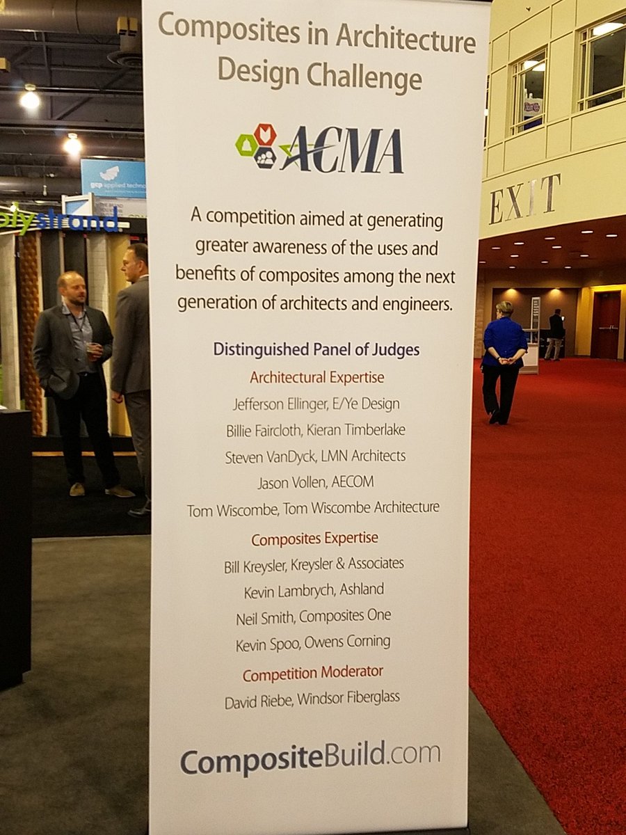 CompositeBuild's tweet image. Join us now at #compositespavilion for the student competition awards ceremony #AIACon16