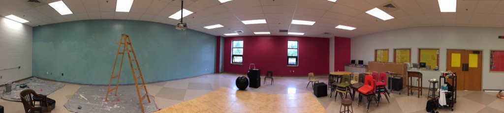 Almost ready for mirrors!! #classroommakeover #imaginesps @landerson320 @CHS_IBTHEATRE @centralhsdrama