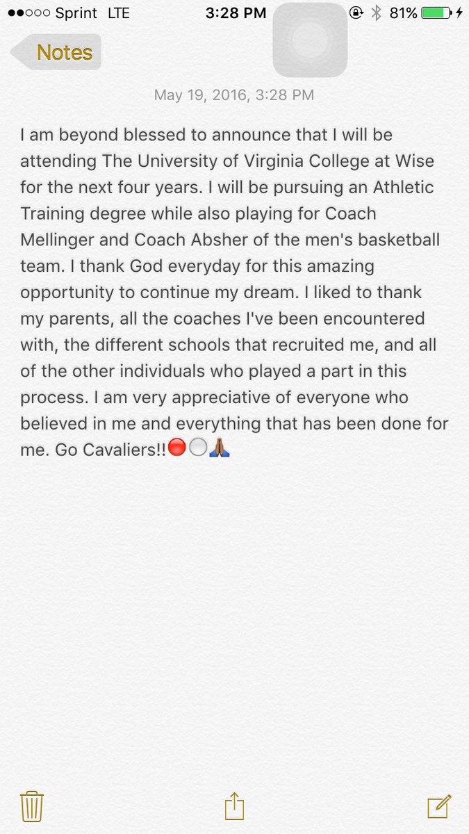 TajhEason's tweet photo. Blessed to announce that I have committed to play basketball at D-2 UVA-Wise. #GoCavaliers🔴⚪️ https://t.co/2MCmXni2WM