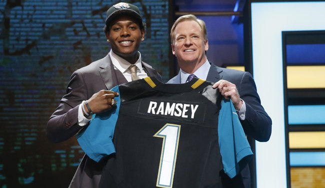 wjxt4's tweet photo. JUST IN: @Jaguars first round draft pick Jalen Ramsey suffers knee injury; initial reports: small meniscus tear. https://t.co/KZqyIePyDf