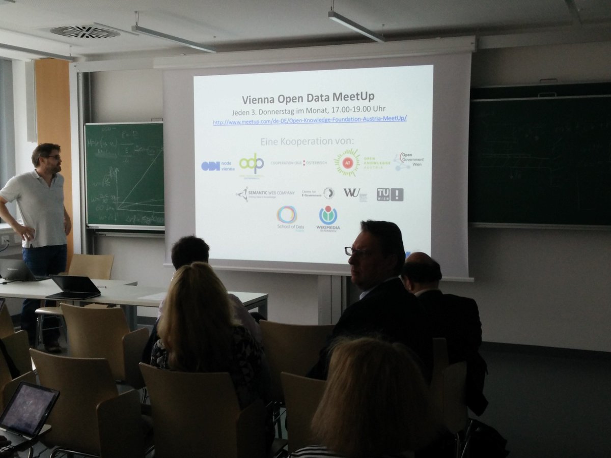 Das monatliche #open #data #meetup heute TU Wien mit spannenden #Lightning talks vienna.theodi.org/meetups/
