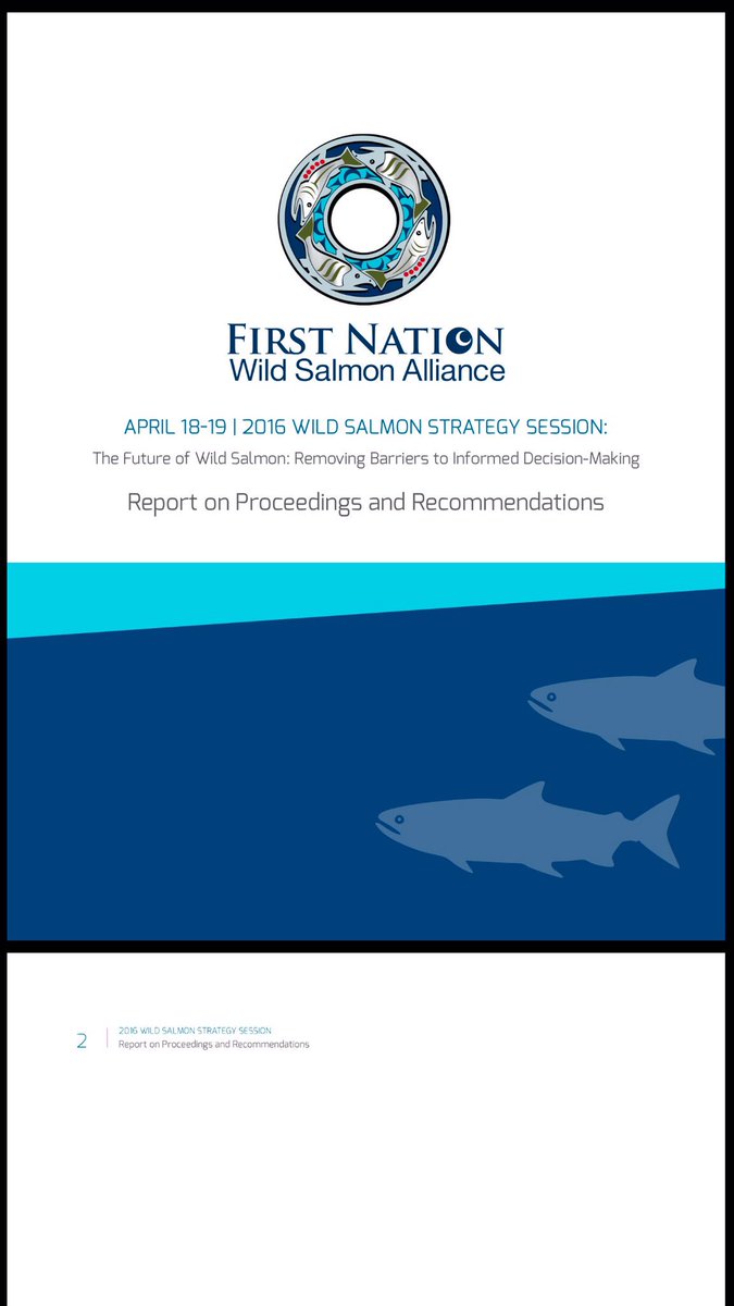FNWildSalmon's tweet photo. #FNWSA #WildSalmon Strategic Dialogue Session Final Report will be released today
@ChiefBobbyc @JustinTrudeau https://t.co/VH0xd7YAiN