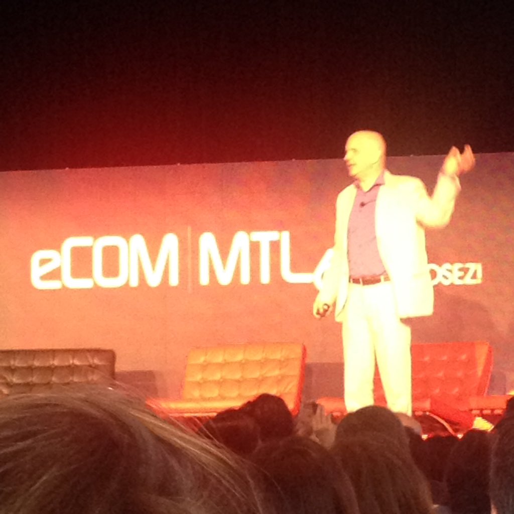ExoChabot's tweet photo. "L'analytique c'est l'optimisation de ressources limitées" @jacqueswarren #eComMTL https://t.co/9l5UskJbAN