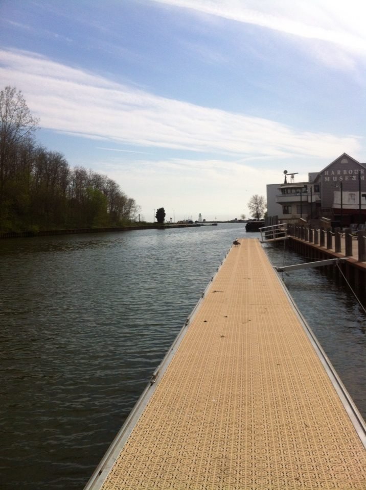 A nice view from the floating docs <a href="/inportdover/">In PortDover</a> beside the <a href="/PortDoverMus/">Port Dover Museum</a> eum :-)
