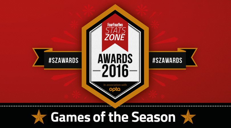 FourFourTwo's tweet photo. .@StatsZone Games of the Season 2015/16: The statistical mind-benders... https://t.co/iEKCNTKvWX #SZAwards https://t.co/BO6O8pC11r