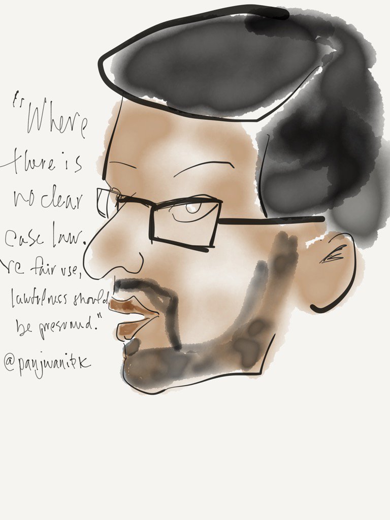 bc_butler's tweet photo. On the burden of proving fair use in #1201, @panjwaniPK 
#madewithpaper https://t.co/cHfu1CESIm