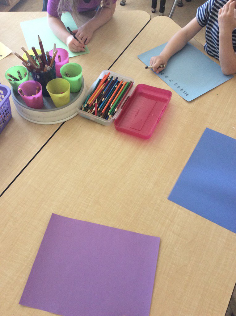 EYS is getting ready to make Ten Black Dots artwork, inspired by our read-aloud <a href="/MCBSharks/">MCB</a>