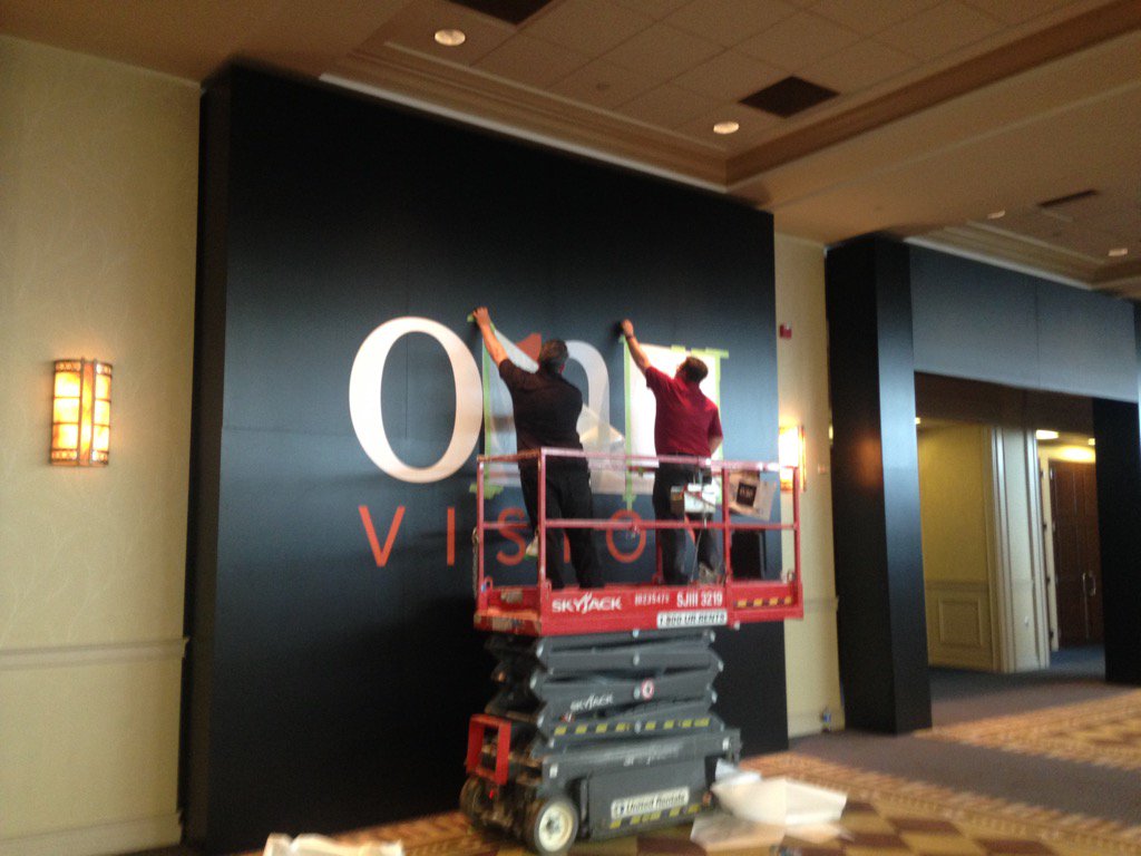 The reveal of the ONE Vision experience happens Sat morn... Dont miss #OneBigIdea Hats off 2 @AnnKehoe1 #gonnabeepic