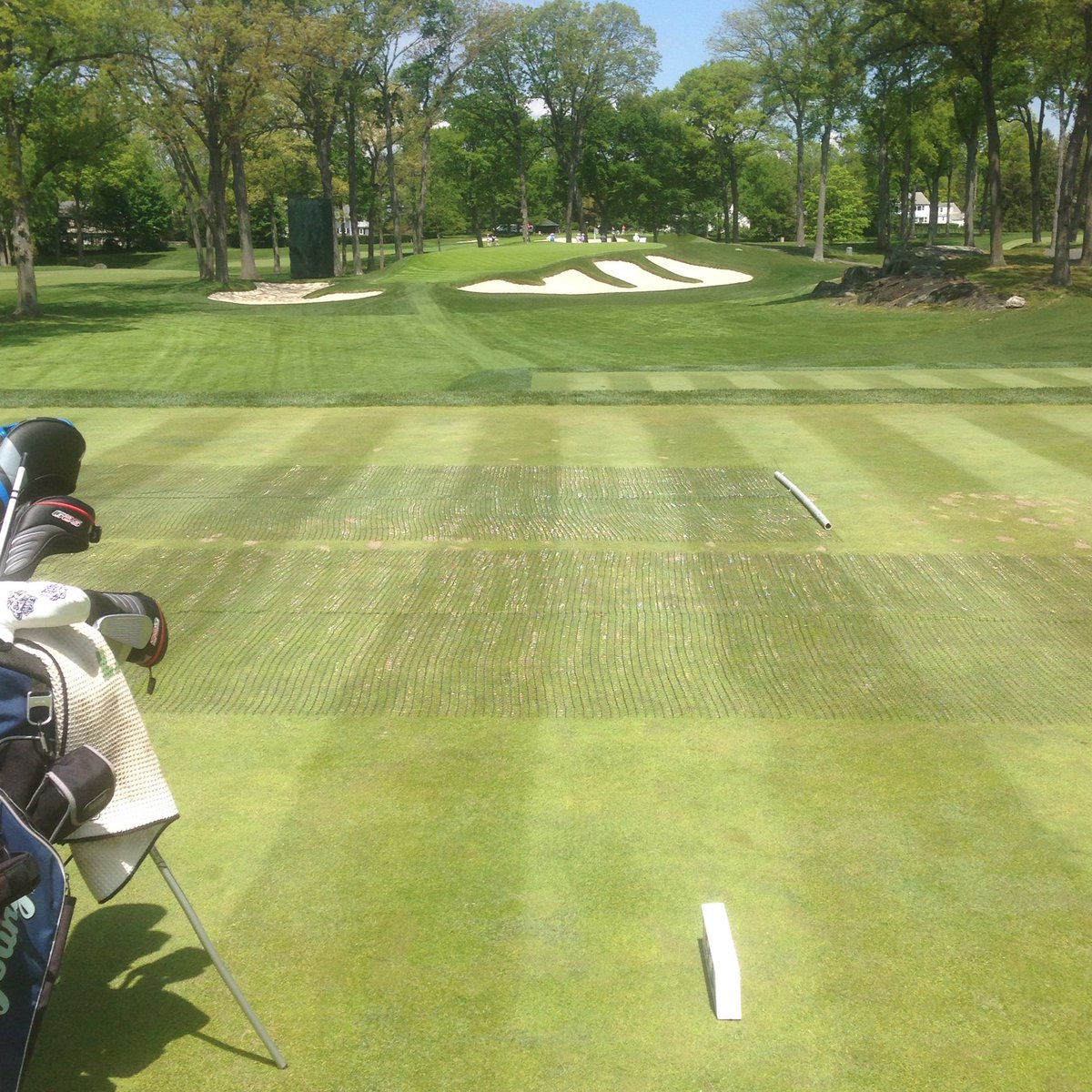 cjreee's tweet image. What a sweet course, can't wait for the weekend. Winged Foot 13th hole, 144 yard par 3 #USGA4Ball