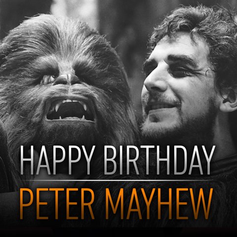 starwars's tweet photo. Happy birthday to the man behind the mighty Chewbacca, @TheWookieeRoars! https://t.co/QMKZJXiwv5