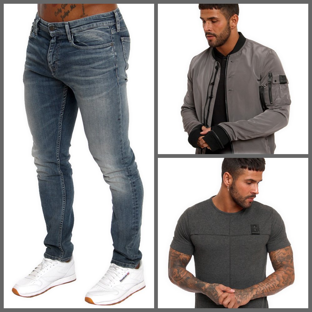 Outfit Grid Of The Day - Jacket &amp; T-Shirt by 4Bidden Clothing &amp; Jeans by Calvin Klein.