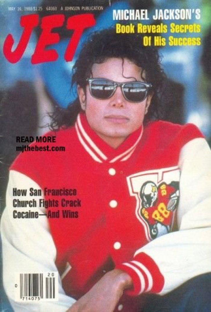 マイケルジャクソン　値下げ‼️海外雑誌88年 ThrowbackThursday Michael looking cool on the cover of Jet