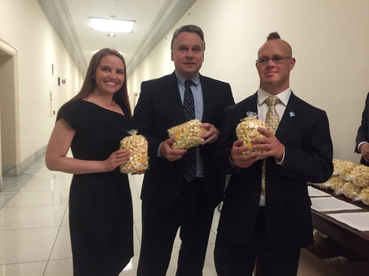 NickelGalbraith's tweet photo. Succesful @HouseSmallBiz hearing in employment for individuals with #autism included @PoppinJoes kettle corn! https://t.co/rVAG9ceCLc