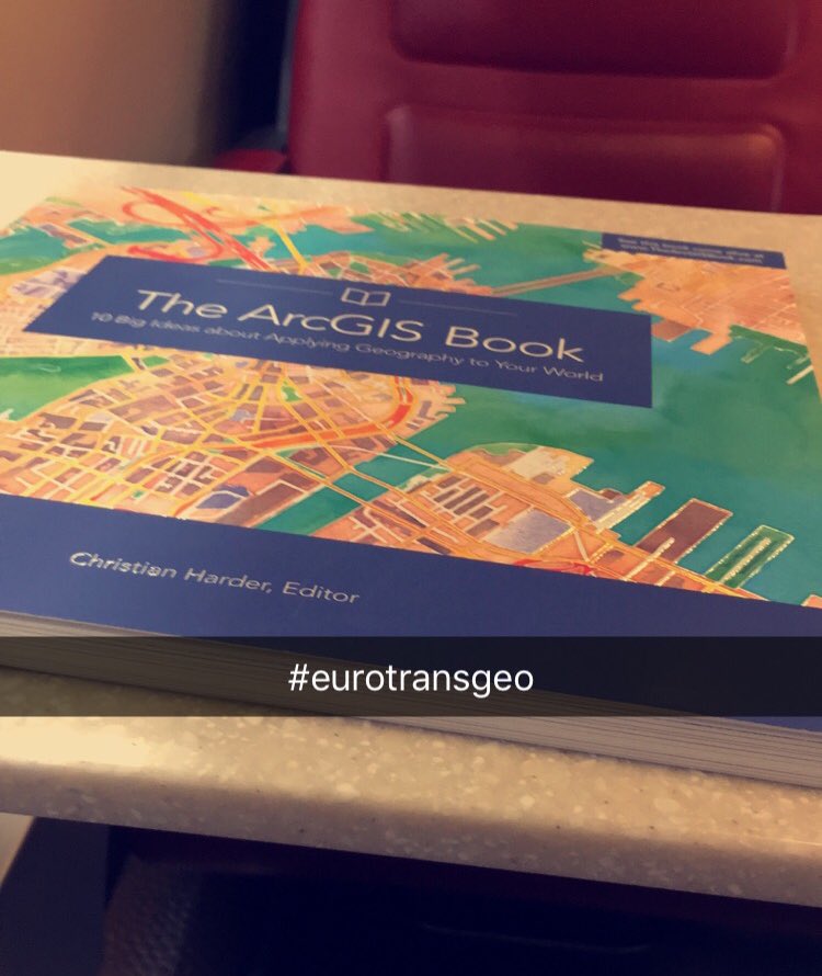 Got myself a nice reference book  from the #eurotransgeo. Thanks <a href="/EsriTransport/">Esri Transportation</a>