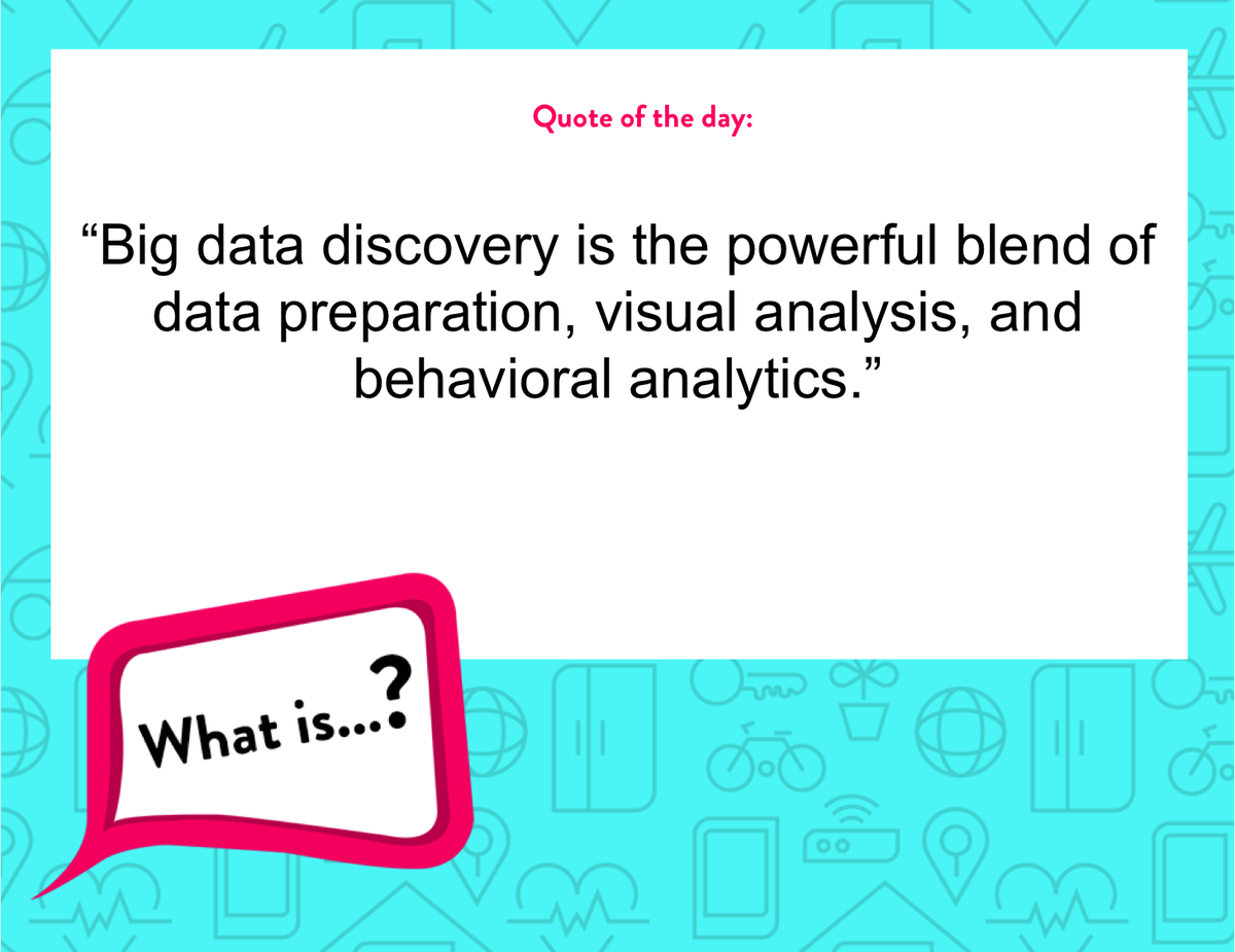 platfora's tweet image. What is Big Data Discovery? Learn more &amp;amp; get your #BigData101 to be data-driven bit.ly/1NzdhvN #Platfora