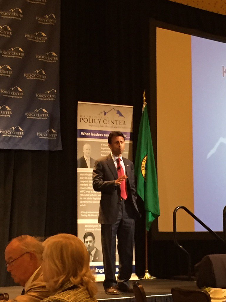caroltagayun's tweet photo. Listening to former Gov #bobbyjindal at #wapolicycenter Solutions Summit #keeptheamericandreamalive https://t.co/sqUOTSuc1C