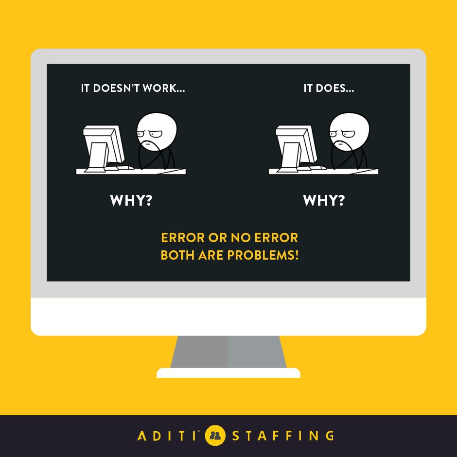 AditiCNSLTNG's tweet image. #CoderProblems:  The Real Problems of a coder!