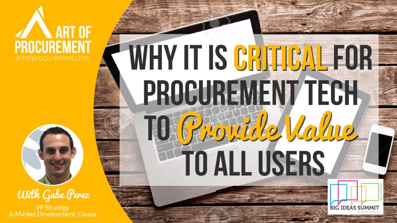 aopshow's tweet image. .@gabep237 of @coupa explains why open platforms are the future of #procurement tech @procurious_ Big Idea Week