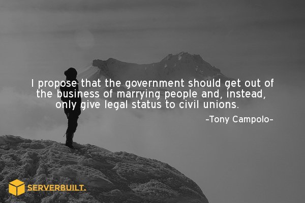 Serverbuilt's tweet image. I propose that the government should get out of the business of marrying people and... #serverbuilt #speedoptimized